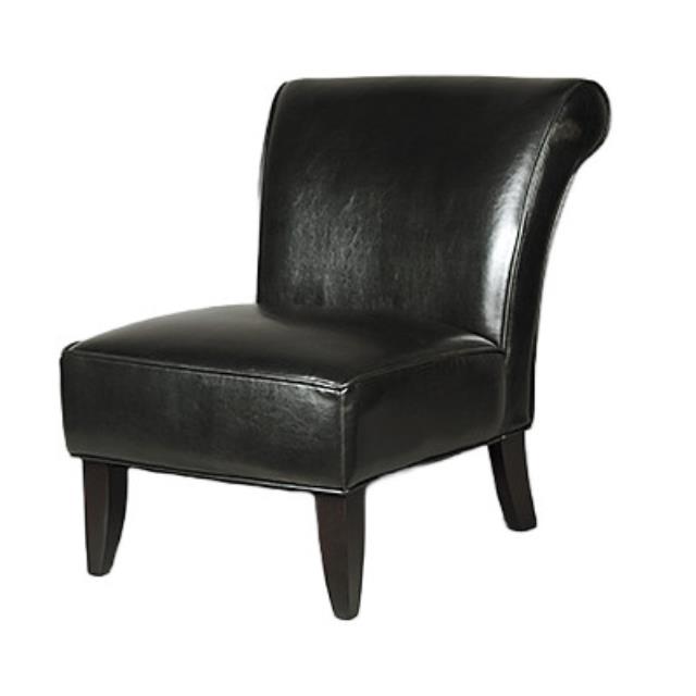 Rental store for chair black leather armless in the San Jose metro area