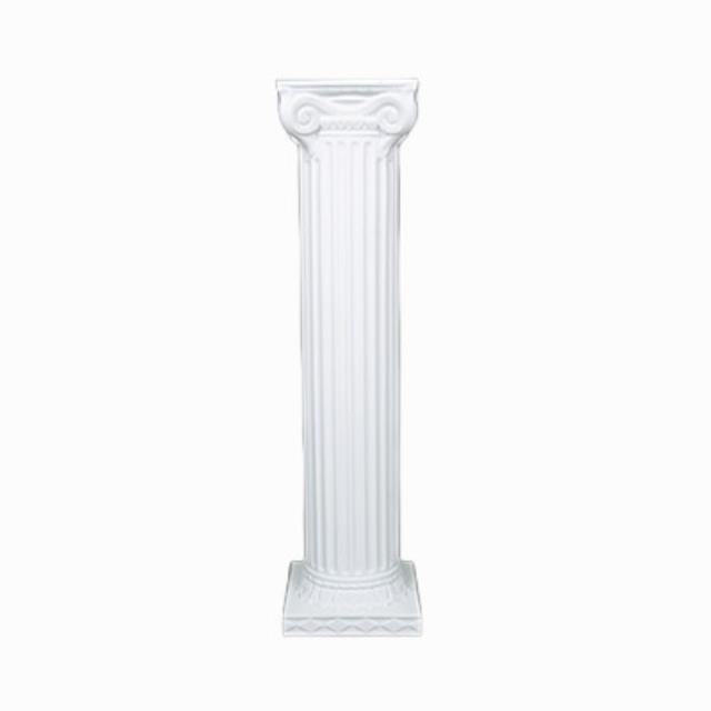 Rental store for white plastic column 40 inch tall in the San Jose metro area
