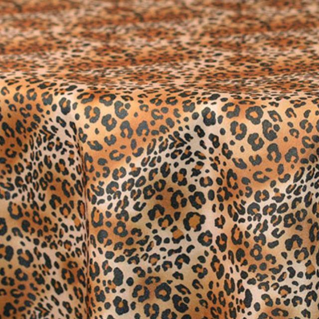 Rental store for 108 inch round print leopard linen w umb slit in the San Jose metro area