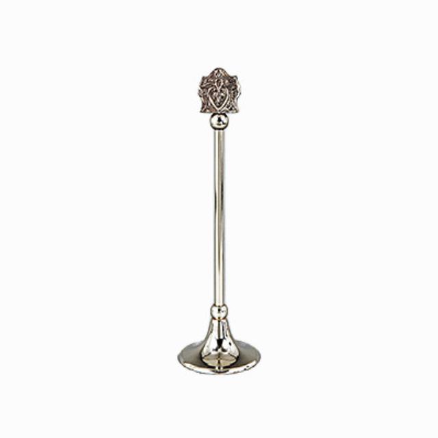 Rental store for table number holder ornate pewter 12 inch in the San Jose metro area