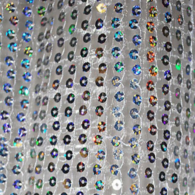 Rental store for drape white sheer sequin 8 foot w x 12 foot h in the San Jose metro area