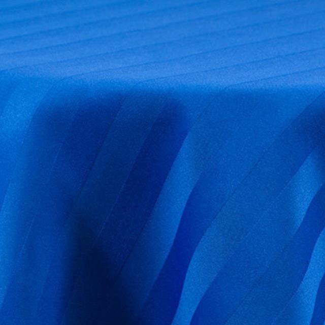 Rental store for 120 inch round satin stripe royal linen in the San Jose metro area