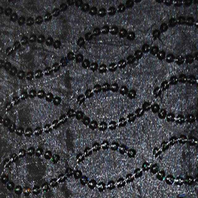 Rental store for drape black sequin 4 foot w x 11 foot h in the San Jose metro area