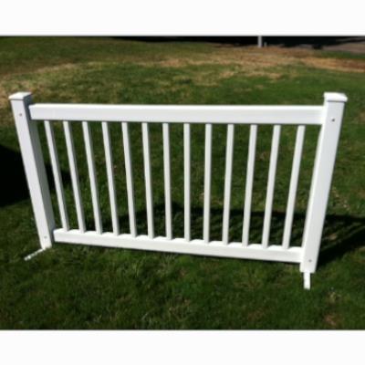 Rental store for fence traditional white 42 inch h x 6 foot w in the San Jose metro area