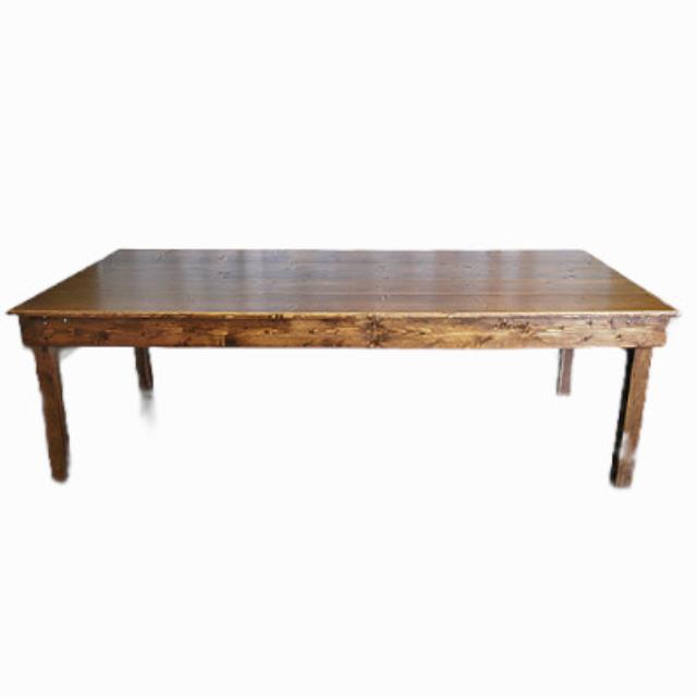 Rental store for farm table 8 foot x 40 inch in the San Jose metro area