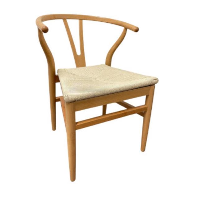 Rent wishbone chair natural