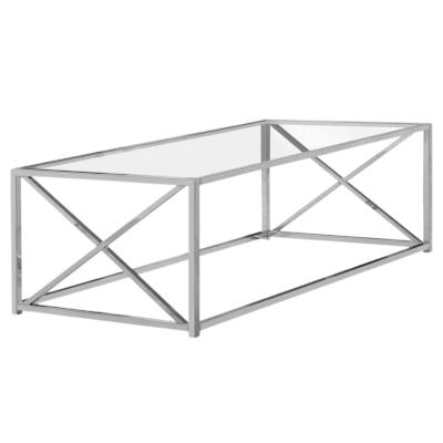 Rental store for coffee table enna chrome w glass top in the San Jose metro area