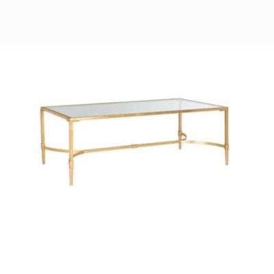 Rental store for coffee table anea brass w glass top in the San Jose metro area