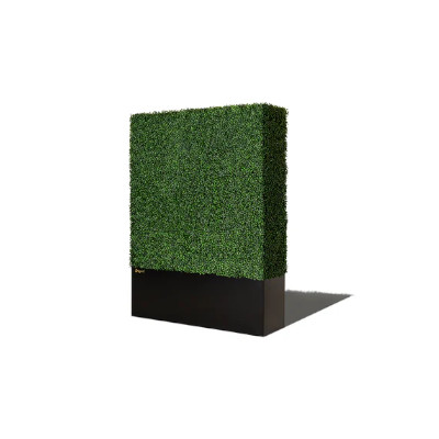 Rent hedge wall 4 foot w x 5 foot h w black planter box